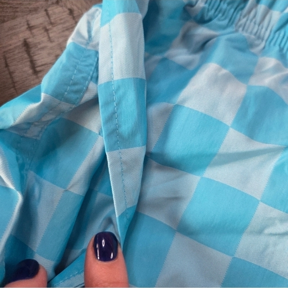 Nike Mens Blue Checkered Woven Shorts FN3098-447 XL - New Athletic Gym Workout - Picture 3 of 9